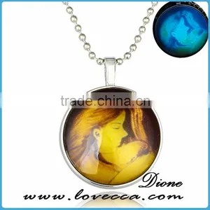 Party Supplier Huge Bulk Jewelry Factory Round-shape Luminous Necklace Light Necklace Fashion Jewelry Necklace thumbnail-1