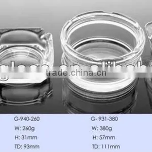 Clear Glass Ashtray / Series Glass Ashtray thumbnail-1