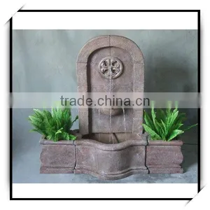 46 Inches Outdoor Fountains With 2 Planters thumbnail-1