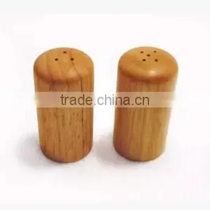 Pepper Mill and Salt Shaker Set, Wood Pepper Grinder Set, Bamboo Pepper Mill Grinder thumbnail-1