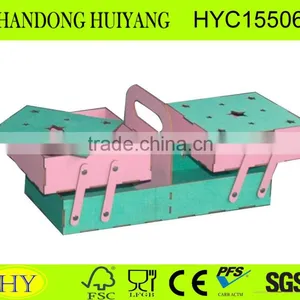 Hot Selling Factory Folding Wooden Sewing Box thumbnail-1
