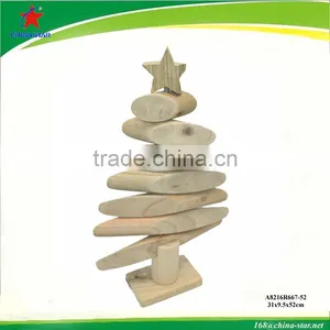 Standing Wooden Christmas Tree With Flexible Leaves thumbnail-1