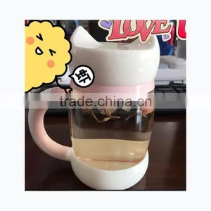 420ml High Quality Glass Water Bottle Flower Bottle for Home thumbnail-5