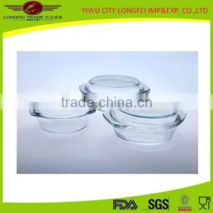 High Quality Borosilicate Glass Bowl With Lid thumbnail-1
