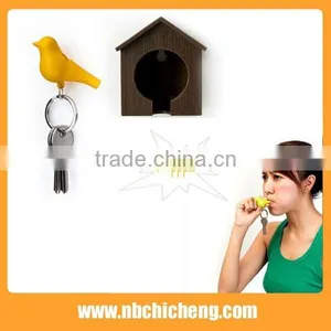 Plastic House Shaped Keychain thumbnail-1