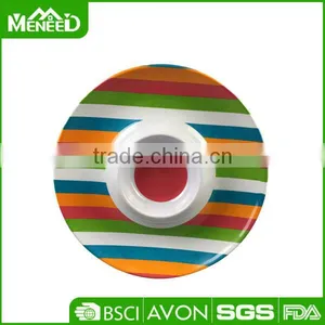11.8" & 13inch Unbreakable Dip Chip Bowls, Colorful Melamine Dip Dipping Dishes thumbnail-1