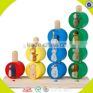 Wholesale Funny Kids Wooden Stacking Animal Blocks Toy Hot Sale Interesting Baby Wooden Stacking Animal Blocks Toy W13D095 thumbnail-5