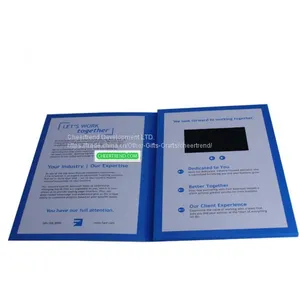 2017 Most Thinnest A5/A4 Portrait Brochure 4.3 Inch TFT Lcd Video Greeting Card, Lcd Video Cards, Video Brochure thumbnail-2