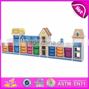 New Style Preschool Storage Shelf Wooden Kids Indoor Playhouse W08C187-S thumbnail-4