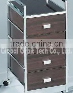 Home Furniture Rolling Plastic Storage Trolley, Mobile P.P Drawer Cart thumbnail-3