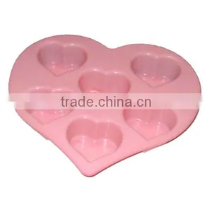 SS4102 Silicone Heart Shaped Cake Baking Pan thumbnail-1