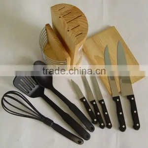 12pcs Knife Block and Kichen Tools Set Wooden Block thumbnail-6