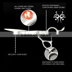QJ-HS162 Barracuda Hair Scissors Sketching Pattern Magnificent thumbnail-2