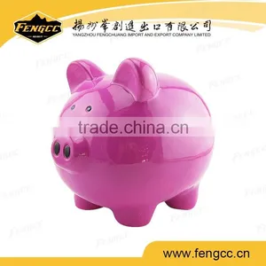 Yellow Painting Piggy Animal Ceramic Coin Money Bank thumbnail-5