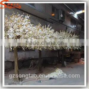 White Color Cherry Blossom Tree Mini Cherry Blossom Tree Branches Artificial Trees Cherry Blossoms thumbnail-4