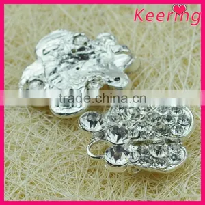 Fashionable Wholesale Crystal Color Flower Rhinestone Metal Button WBK-1502 thumbnail-5