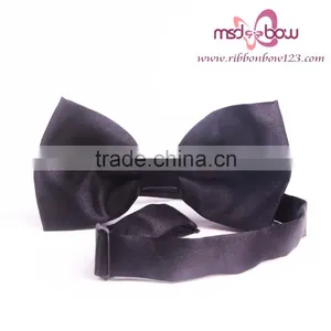 New Design Wholesale Handmade Polyester Ribbon Bow Tie thumbnail-5