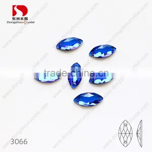 Horse Eye Shape Dongzhou 243 Color Flatback Sew on k5 Crystals Wholesale thumbnail-5