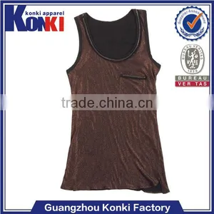 Custom Print Plain Spandex Loose Tank Tops for Women thumbnail-1