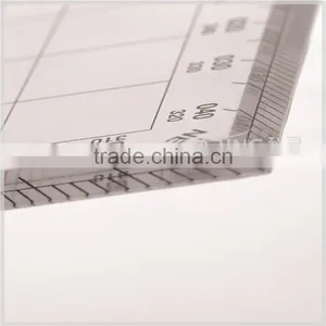 Kearing, Flexible Plastic Square Plotter, Transparent Square Protractor With 1.0mm Thickness, for Nautical Pilot Training #KPP-5 thumbnail-2