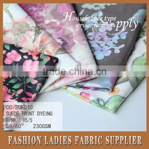 Shaoxing Cicheng Textile China Supplier Flower Garden Printed Hot Sale Suede Fabric thumbnail-6