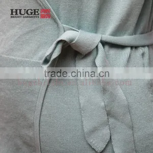 2017 OEM Green Ladies Knitted Cardigan Sweater thumbnail-3
