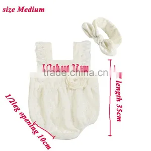 2017 Wholesale Baby Toddler Lace Romper 100%cotton Romper thumbnail-1