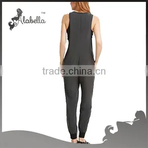 Jumpsuit Women With Sleeveless Apperal and Long Pant thumbnail-2