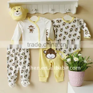 2011 Autumn Mom and Bab Baby Clothes Sets 100% Cotton Embroider New Born Suits thumbnail-1