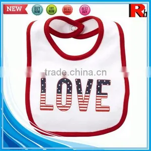 Wholesale Cute Printing Fancy Cotton Custom Soft Cheap Baby Bibs With Dobby thumbnail-1