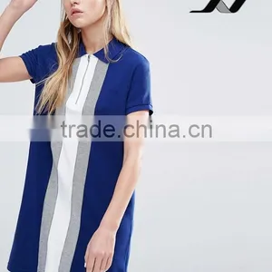 Casual Polo Dress for Girl in Preppy Style thumbnail-1