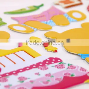 3D Pop-up Sticker Children Toy Adom Stikcer With Crystal Kinds Education Puffy DIY Sticker Glittle Sticker thumbnail-5