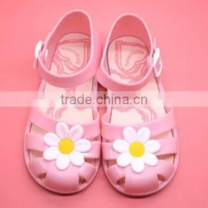 Flower Princess Jelly Shoes, Girl Beach Shoes, Pvc Girl Shoes thumbnail-4