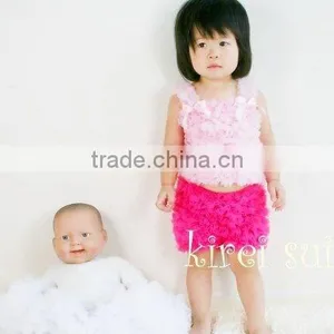 Girls Hot Pink Raspberry Nylon Chiffon Petti Shorts Panties TR5 thumbnail-1