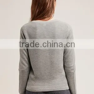 Small Button Front Open Knitting Women's Cardigan Sweaters for Wholesale thumbnail-3