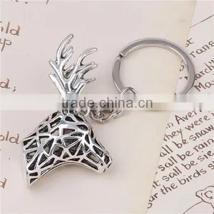 3D Keychain & Keyring Deer Animal Antique Silver 8.8cm thumbnail-1