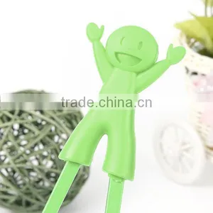 Children Kids Baby Beginner Cartoon Style Easy Fun Learning Training Helper Chopsticks Random Color thumbnail-5