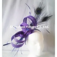 YRFC14256 Sinamay Fascinator/ Headpiece/kentucky Derby Fascinator thumbnail-1