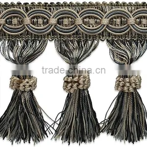 Top Grade Best-Selling Cotton Curtain Tassel Fringe thumbnail-4