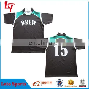 OEM Service 100% Polyester Digital Print Rugby Football Polo t Shirts /Authentic College International Rugby Jersey Design thumbnail-3
