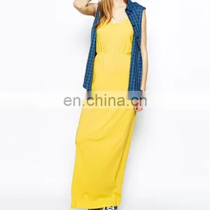 CHEFON Only Jersey Yellow Maxi Dress thumbnail-2