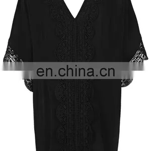 Lace Trim Kaftan Max Fashion Maternity Shirts thumbnail-5