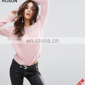 Ladies Oversized Pullover Chunky Open Knit Sweater Jumper thumbnail-1