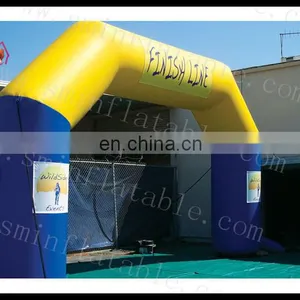 26 Ft "Finish" Inflatable Arch Archway Hexagon & Fan thumbnail-1