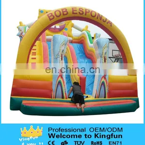 Popular Inflatable Sponge Carton Slide for Kids thumbnail-2