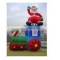 Inflatable Santa Replica, Christmas Inflatables With Santa Gift thumbnail-1