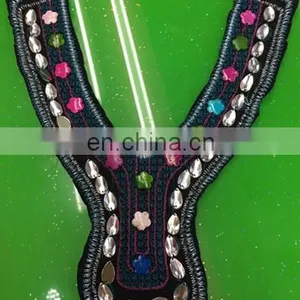 Handmade Embroidered Neckline With Bead Wholesale Decorative Neck thumbnail-4