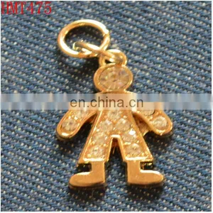 Metal Zipper Puller With Crystal Diamond thumbnail-1