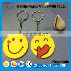 Cheap Custom Pvc Key Chain Custom Rubber Emoji Keychain for Promotion thumbnail-3