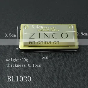 Custom Metal Luggage Scutcheon,embossed Logo Bag Nameplate thumbnail-5